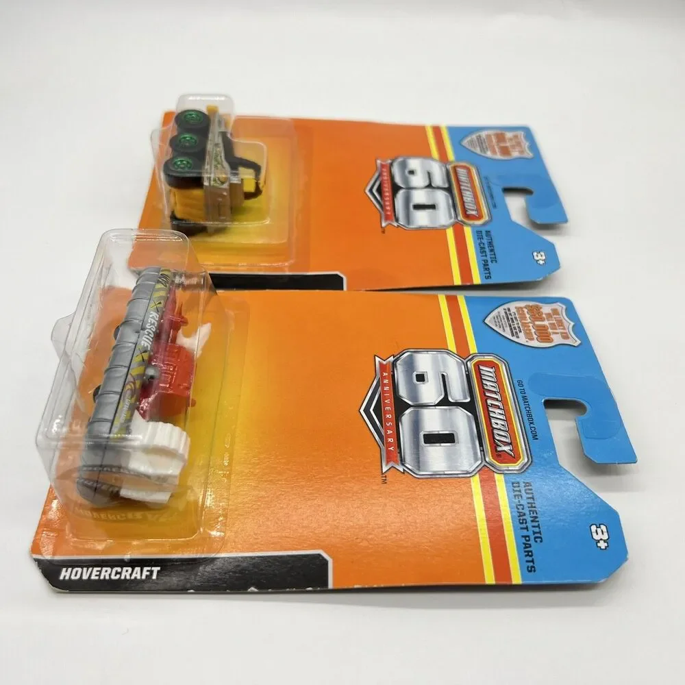 Matchbox 60th Anniversary Lot of 2 ATV 6x6 & HOVERCRAFT 1/64 DieCast 2013 NEW